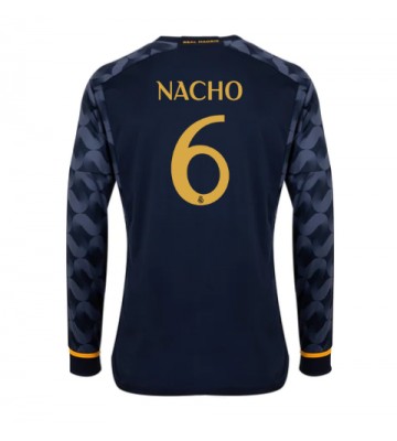 Maillot de foot Real Madrid Nacho #6 Extérieur 2023-24 Manche Longue